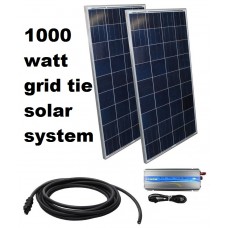 150KWH Monthly Output Grid Tie Solar System Kit w/ Grid Tie Inverter